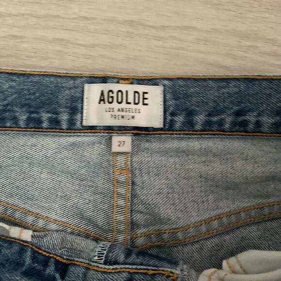Agolde Midrise 90s Straight Fit Denim size 27 - Picture 3 of 8